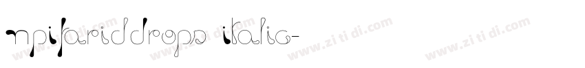 NPIFaridDrops Italic字体转换